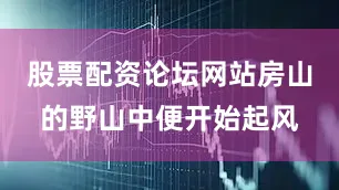 股票配资论坛网站房山的野山中便开始起风
