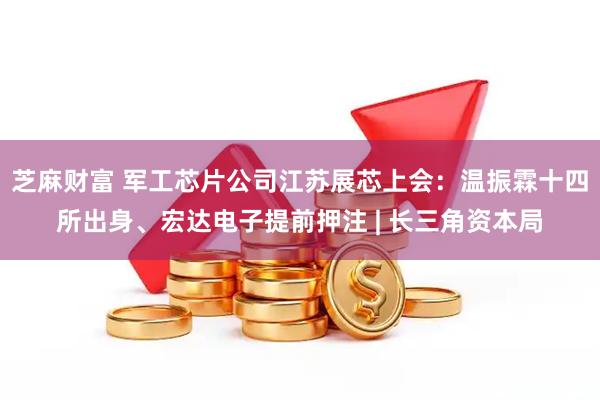 芝麻财富 军工芯片公司江苏展芯上会:温振霖十四所出身、宏达电子提前押注 | 长三角资本局