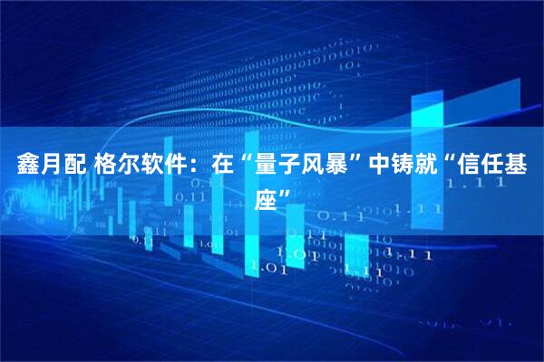 鑫月配 格尔软件:在“量子风暴”中铸就“信任基座”