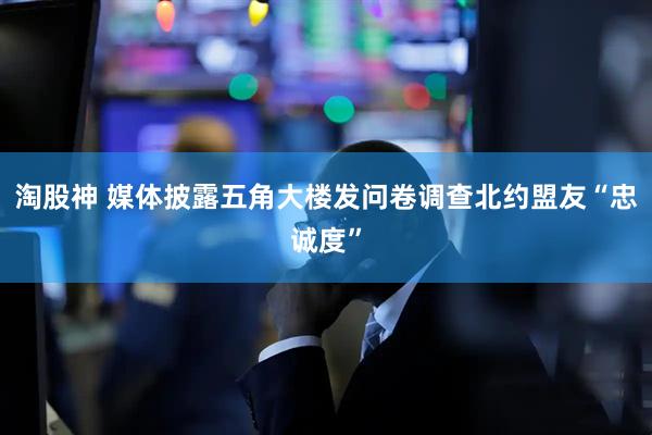 淘股神 媒体披露五角大楼发问卷调查北约盟友“忠诚度”
